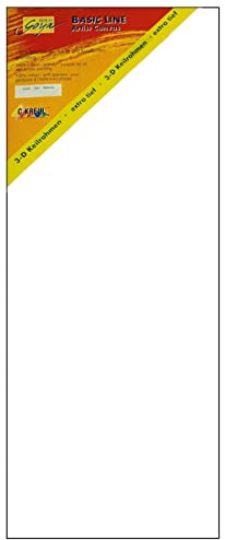 KREUL 644010 - Solo Goya 3D Stretched Canvas Basic Line, Keilrahmen 40 x 100 cm, extra tief ca. 3,8 cm, 100 % Baumwolle 4 fach grundiert, ideal für Öl-, Acryl- und Gouachefarben