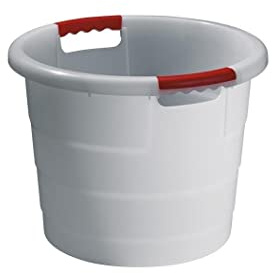 Garantia Universal Eimer 45 Liter natur (Kunststoffbehälter ø 491 mm, Höhe 425 mm, Mehrzweckeimer, stapelbar, mit Tragegriff) 785011