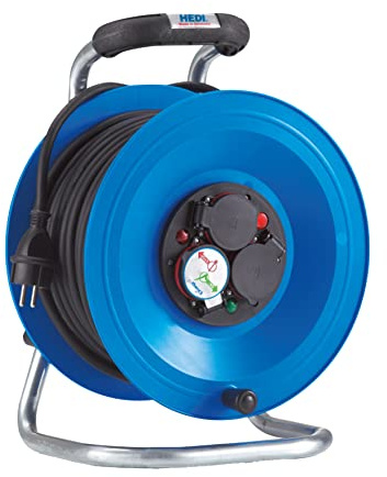 HEDI K2Y40N2TF Kabeltrommel 250 V, blau, schwarz