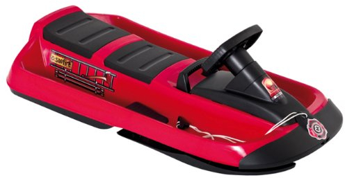 Hamax Rodelschlitten Snow Fire Doppelsitzer, Rot/Schwarz, 505520
