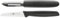 ZWILLING Twin Grip Gemüsemesser-Set 2-teilig (Gemüsemesser 7 cm und Schälmesser 6,5 cm), Kunststoffgriff, Schwarz