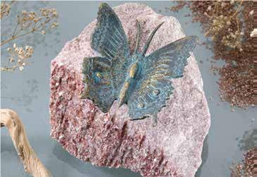 Ambiente Schmetterling ohne Bronzestab 7,5 X 7,5 cmMaterial: Bronze