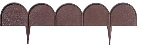 Prosperplast Garden Bordura Garderation Line 20 Plastikteile 10 x 10 x 0,09 Meter in Braun