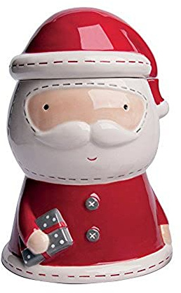 Excelsa Xmas kakburk med julmotiv, keramik, vit/röd