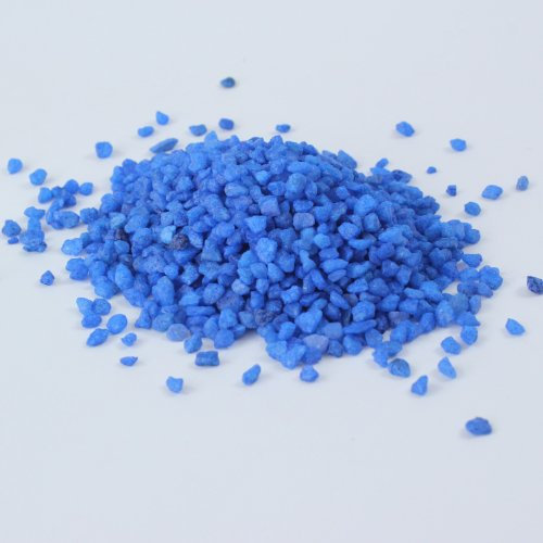 Granulat Dekosand Sand Streudeko Steine Dekosteine, 2 - 3 mm Korngröße, 1kg im Beutel (blau)