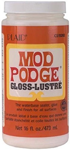 2x Mod Podge 16 oz Gloss Finish Coat, Multi-Colour