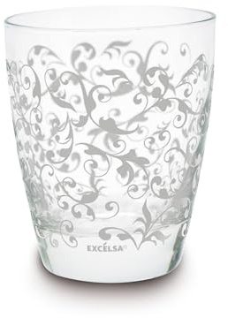 Excelsa Domus Lot de 2 Verres en Verre 2 pièces Blanc