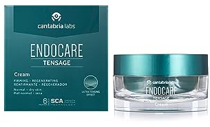 Endocare Tensage Cream - Crema Antiarrugas, Antiflacidez, Regeneradora Antiedad, Efecto Tensor Inmediato, Nutritiva, para Pieles Normales a Secas, 50 ml