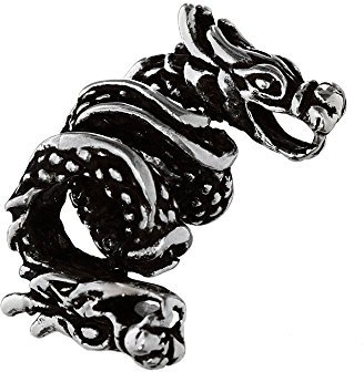 NKlaus Bart Haarperle TIAMAT Drachen 925 Sterlingsilber Silber Lockenperle 6390