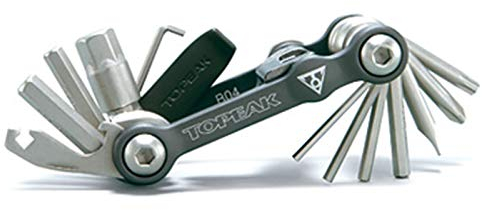 TOPEAK Mini 18+ Miniwerkzeug 18 Funktionen Faltbar Mini-Tool Fahrrad Innensechskant Reifenheber, 15400065