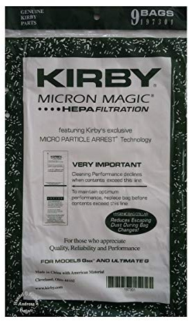 Kirby Original - Sacchetto filtro HEPA Filter** Serie di produzione G6/ULT