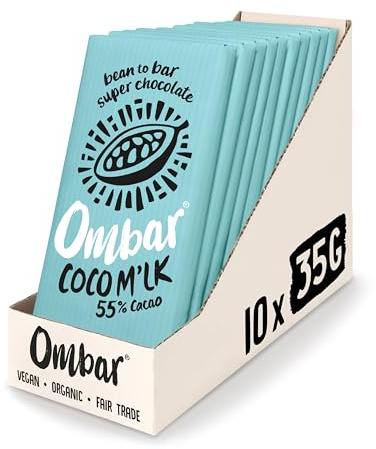 Vegan Chocolate - Ombar Coco Mylk (35g x 10 Bars) Organic Fair Trade, Dairy and Gluten Free Chocolate