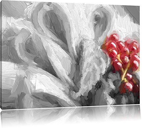 Pixxprint colorato cesto di frutta fresca Stampa su tela 120x80 cm artistica murale