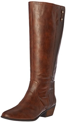 Dr. Scholl's Shoes womens Brilliance Wide Calf Knee High Boot, Whiskey, 9 US