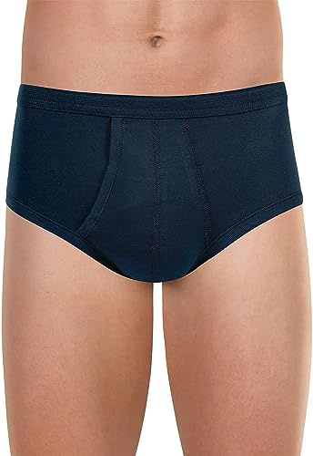 Eminence - Slip Taille Haute Ouvert Pur Coton Premium - Taille : 6 - Couleur : Marine