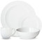 Denby White Porcelain Dinner Set For 4 - 16 Piece Tableware Set - Dishwasher Microwave Safe Crockery Set - 4 x Dinner Plate, 4 x Small Plate, 4 x Cereal Bowl, 4 x Coffee Mug