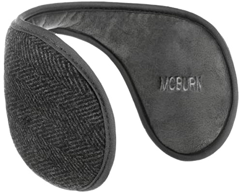 McBURN Herringbone Öronband Damer/Herrar - öronband öronmuff med foder Vinter höst-vinter - One Size antracit