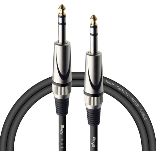 Stagg SAC1PS DL 1m/3 ft Jack to Jack Instrument Cable
