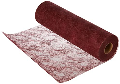 Unbekannt Tischläufer, Textil, Bordeaux, 30cm x 25m, 2500