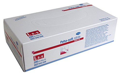 Peha-soft nitrile white 200 Stück Gr. L (8-9) Nitril Handschuhe