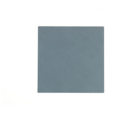 Lind DNA Square Glasuntersetzer, Leder, Hellblau, 10cm