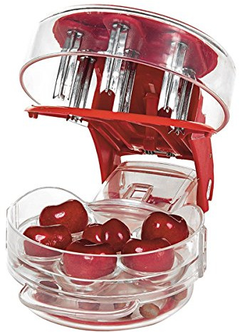 Cherry Pitter, Cherrystone Remover Mess Free 6 Capacity At Once Dishwasher Safe-6 Cherries,cherry picker