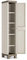 Keter Armadio 1 Anta Excellence, 4 Ripiani Regolabili, Beige/Tortora, 33x45x182 H Cm