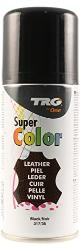 TRG the One Super Color, Sprühfarbe für Lederschuhe, Schwarz (317 Black), 150 ml