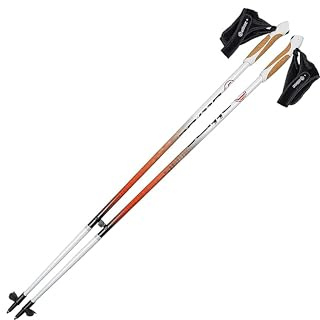 Bastones de marcha nórdica ULTRA LIGEROS de CARBONO - Longitud fija de 105 cm -