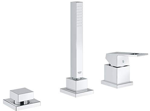 Grohe Eurocube Badarmaturen (3-Loch Einhand-Wannenkombination) chrom, 19966000