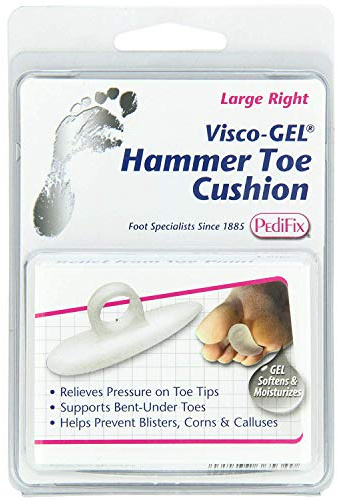 PediFix Visco-Gel Hammer Toe Cushion, Large Right 1 ea (Pack of 9)