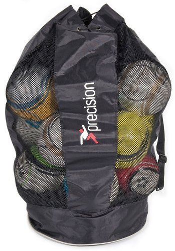 Precision Football PVC With Mesh Pannel 20 Ball Jumbo Sack Black/Silver