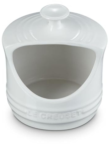 Le Creuset Stoneware Salt Crock, 10 oz., white