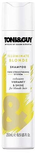Toni & Guy Illuminate Blonde Shampoo to Enhance Shine for Coloured, Highlights and Natural Blonde Hair, 250ml