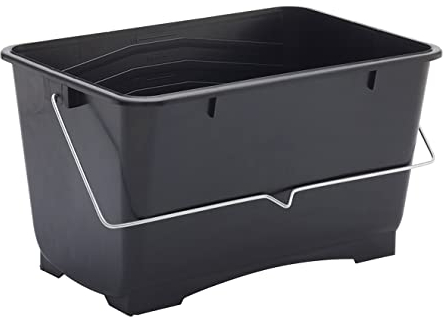 Secchio di plastica medio da 10 litri (2 galloni) ProDec 100% plastica riciclata con maniglia di trasporto in metallo per tutti i tipi di vernice e pasta, adatto a rulli fino a 9.