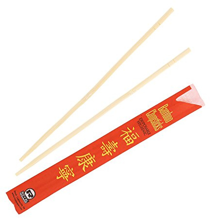 Royal Premium Disposable Bamboo Chopsticks, 9 Sleeved and Separated, UV Treated, Bag of 100