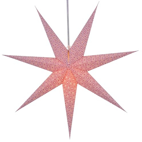 GURU SHOP hopfällbart adventsljus pappersstjärna, julstjärna 80 cm – Simena