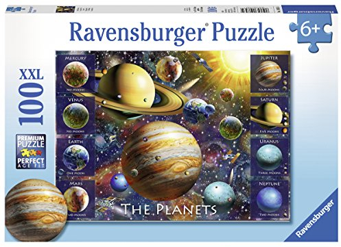 Ravensburger The Planets 100 Piece Jigsaw Puzzle with Extra Large Pieces for Kids Age 6 Years and Up