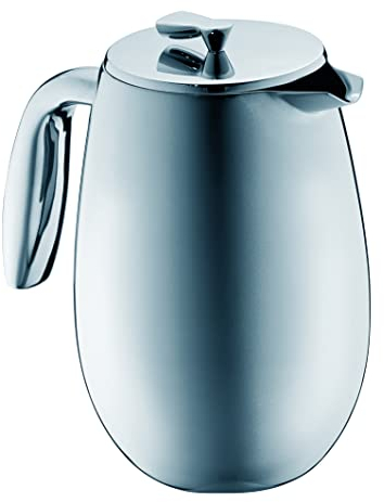 Bodum 1308-57 columbia Kaffeebereiter (Doppelwandig, Edelstahl, Spülmaschinengeeignet, 1,0 liters) matt