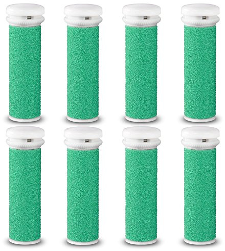 E-Cron® Ersatzrollen kompatibel mit Emjoi Micro-Pedi Elektrisch Hornhautentferner, Extra Hart, 8 Stk. Hornhaut Ersatzroller