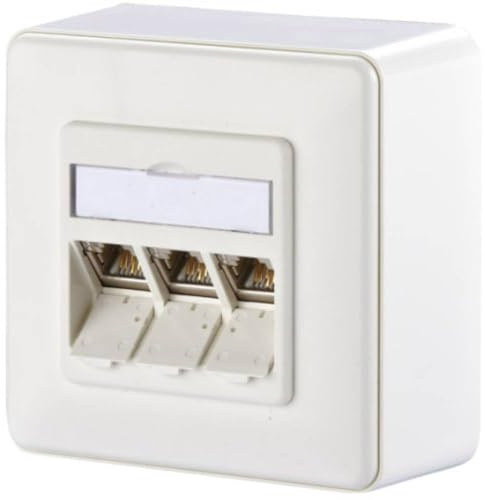 METZ CONNECT E-DAT modul 3 Port AP Cat.6A, reinweiß