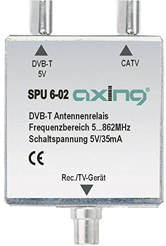 Axing SPU 6-02 DVB-T/ BK-Antennen-Relais Umschalter für Kabelfernsehen und DVB-T2 HD
