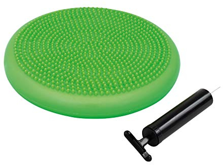 Schildkröt Fitness Balance-Kissen, inklusive Handpumpe, in 4-Farb Karton, Grün, 960030, 33 cm