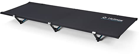 Helinox Cot One, 2,1 kg Leichtes, Kompaktes, Zusammenklappbares Tragbares Campingbett, Regulär, Schwarz