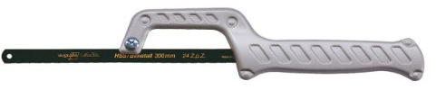 Augusta-Heckenrose Mini-Metallsäge 250mm I Stabile & sehr handliche Eisensäge I Säge mit verstellbarem Blatt & gewellter, sehr feiner Zahnung I Für leichte Metallbearbeitung