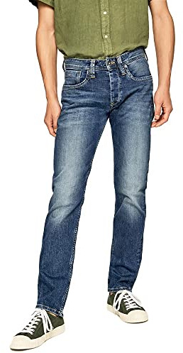Pepe Jeans Cash Vaqueros para Hombre Regular Fit Tiro Regular Denim, 40W / 30L