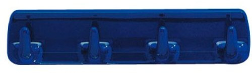 Wenko 4408040100 Hakenleiste mit 4 Haken blau selbstklebend 19x2.5x4.5cm Neu