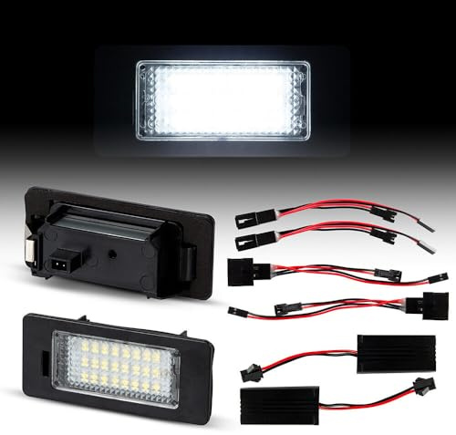 LED Kennzeichen Beleuchtung kompatibel mit A1 A4 A5 A6 A7 TT Q5 passend für VW Passat 3C B6