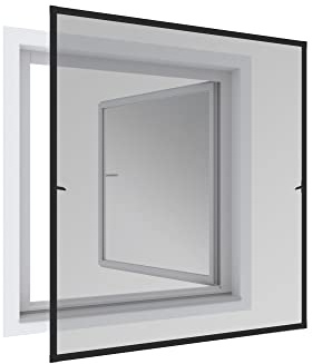 Windhager tenditore Expert Cornice per rameuse, zanzariera Telaio in Alluminio per finestre, 140 x 150 cm, Antracite, 03998