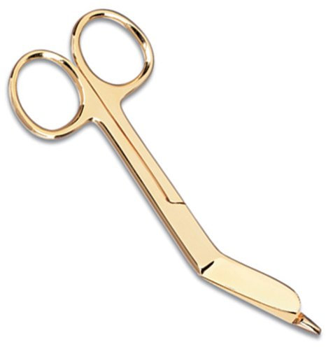 NCD Medical 4 1/2-Inch Gold Plaited Bandage Scissor